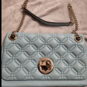 Kate Spade- quilted leather blue